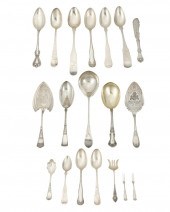 A GROUP OF SILVER-PLATED FLATW
