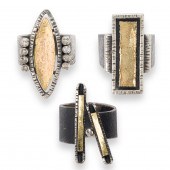 A GROUP OF SILVER RING, DAVIDE