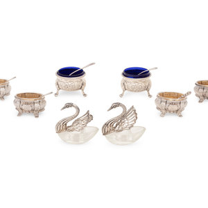 A Group of Silver Salt Cellars