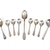 A Group of Silver Serving Flat