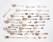 A GROUP OF SILVER SOUVENIR FLA