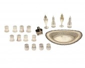 A GROUP OF SILVER TABLE ITEMSA