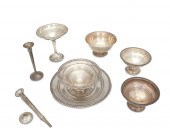 A GROUP OF SILVER TABLE ITEMSA