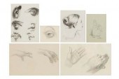 A GROUP OF SIX ANATOMY STUDY P