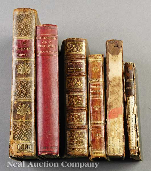 A Group of Six Antique Cookbooks