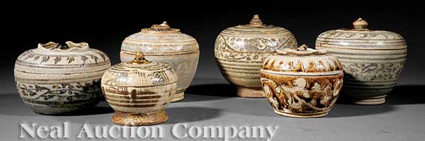 A Group of Six Antique Thai