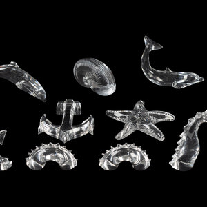 A Group of Six Baccarat