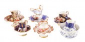 A GROUP OF SIX ENGLISH PORCELA