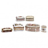 A GROUP OF SIX FRENCH PORCELAI