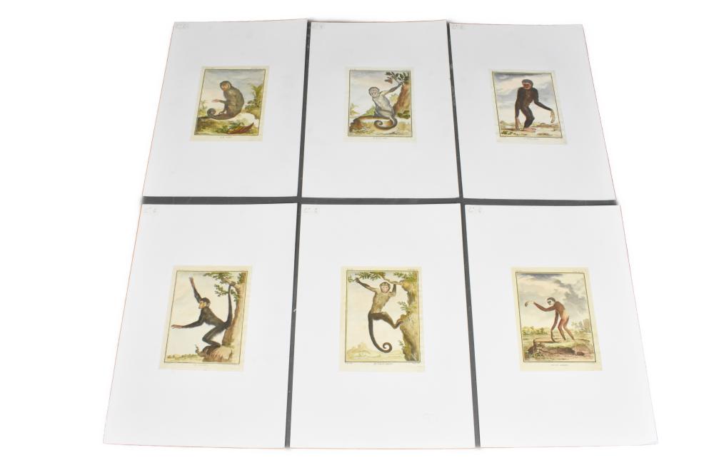 A GROUP OF SIX FRENCH HAND