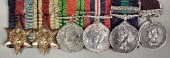 A group of six George VI and E