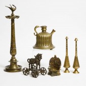 A Group of Six Indian Bronze V