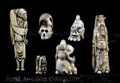 A Group of Six Japanese Ivory