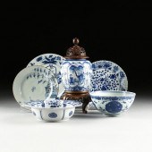 A GROUP OF SIX JAPANESE BLUE A