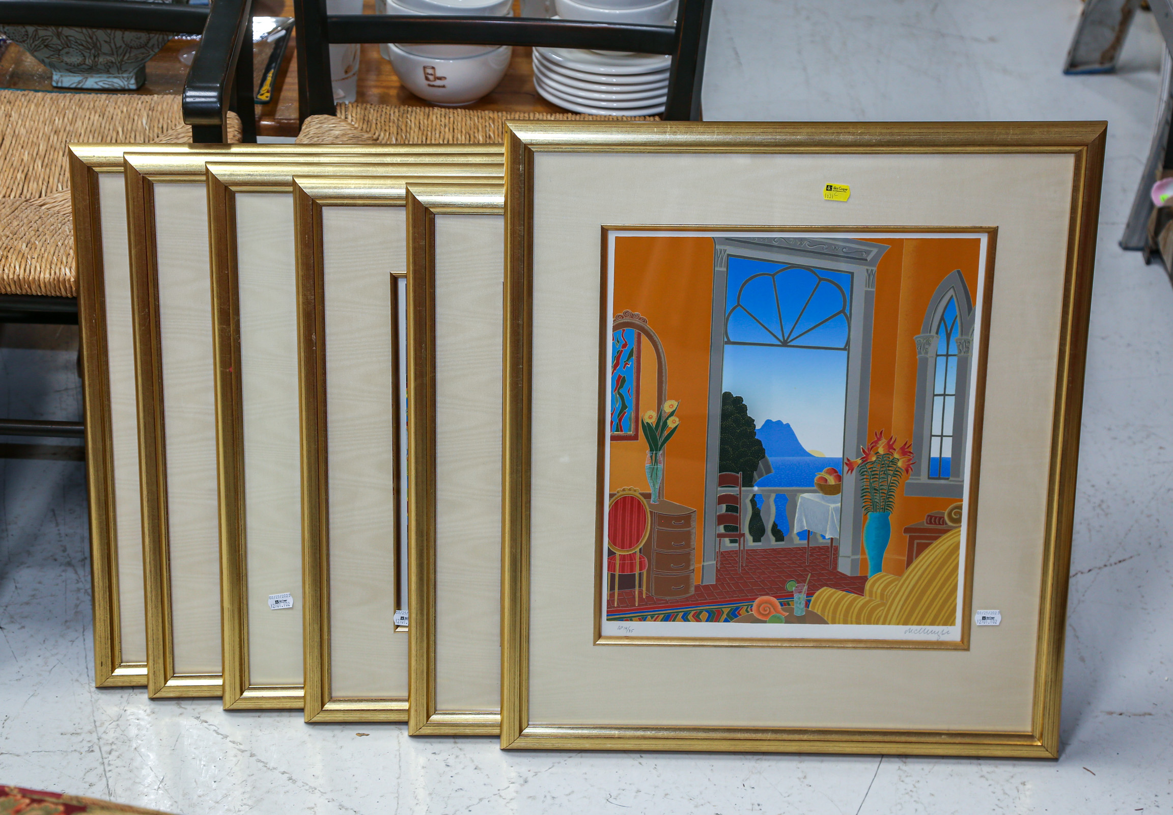 A GROUP OF SIX MCKNIGHT COLOR