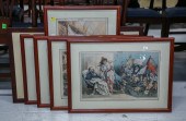 A GROUP OF SIX POLITICAL LITHO
