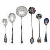 A Group of Six Russian Enamele