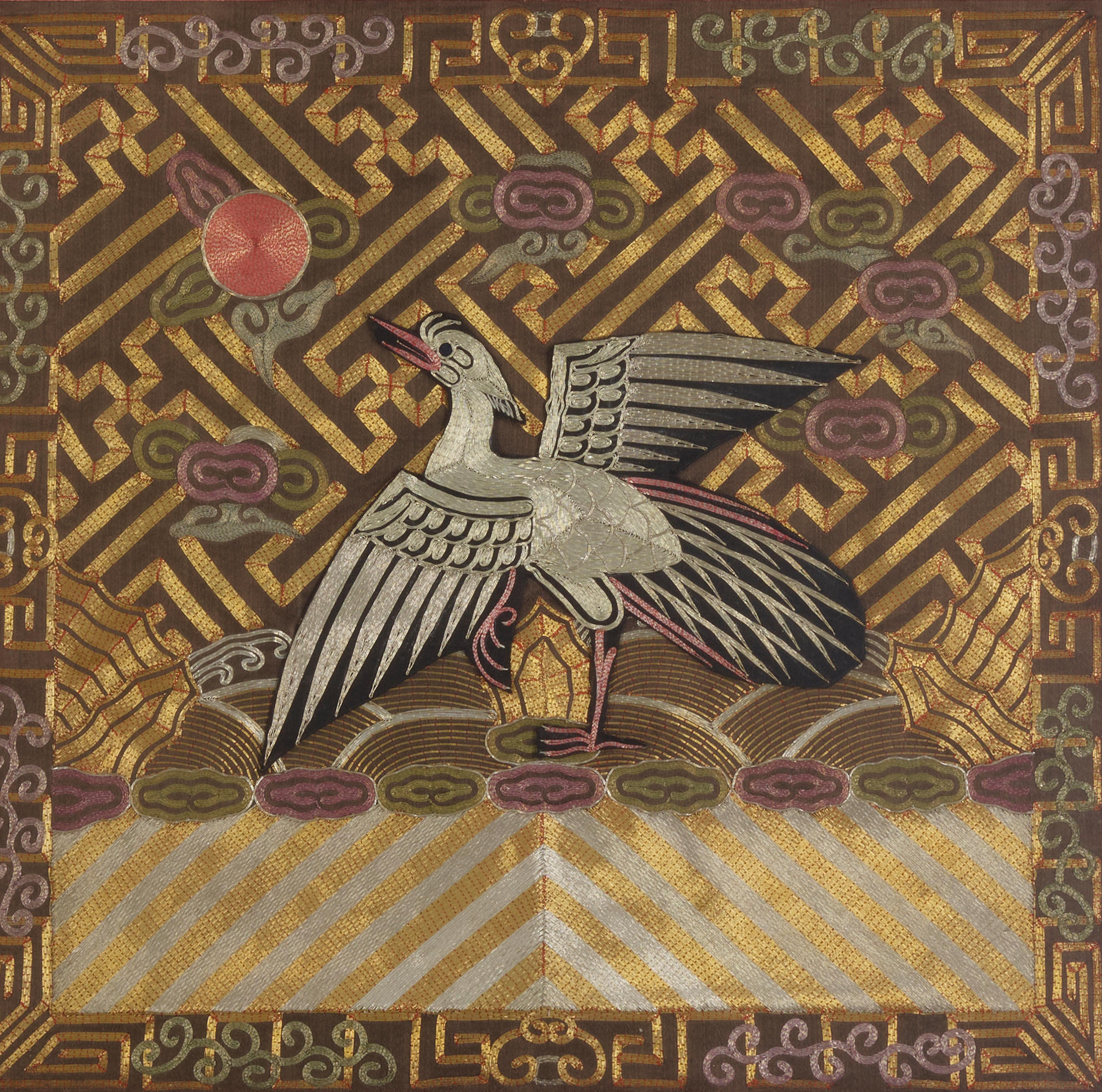 A GROUP OF SIX SILK CIVIL RANK