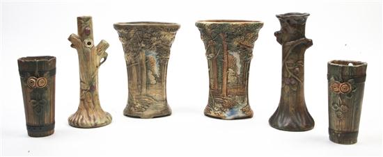 A Group of Six Weller Pottery