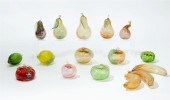 A GROUP OF SIXTEEN MURANO GLAS