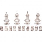 A Group of Sixteen Silver Cast