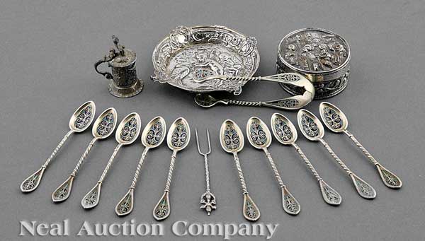 A Group of Small Continental Silver