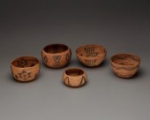 A GROUP OF SMALL YOKUTS BASKET