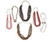 A GROUP OF SOUTHWEST NECKLACES