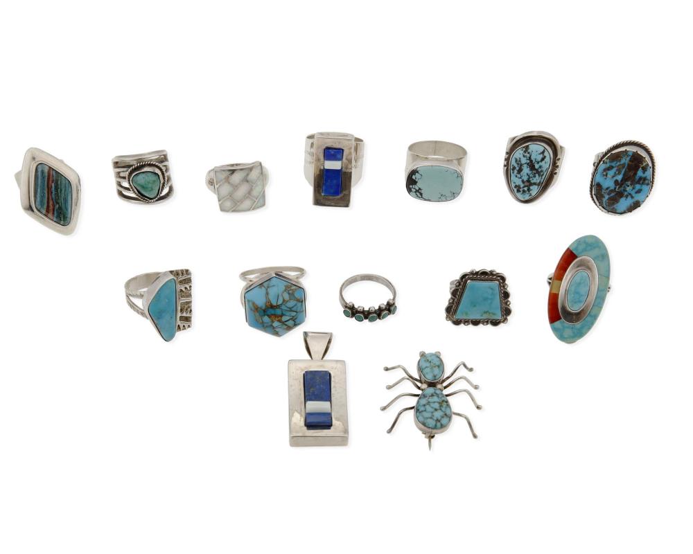 A GROUP OF SOUTHWEST-STYLE JEWELRYA