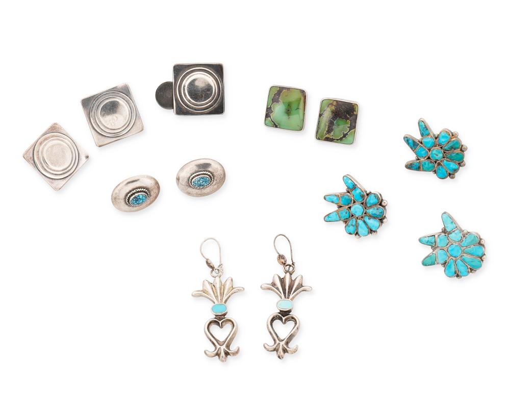 A GROUP OF SOUTHWEST-STYLE SILVER