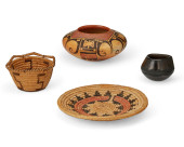 A GROUP OF SOUTHWEST WOVEN BAS