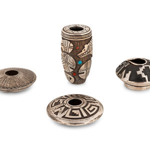 A Group of Southwestern Silver Jars
