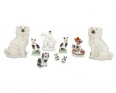 A GROUP OF STAFFORDSHIRE FIGUR