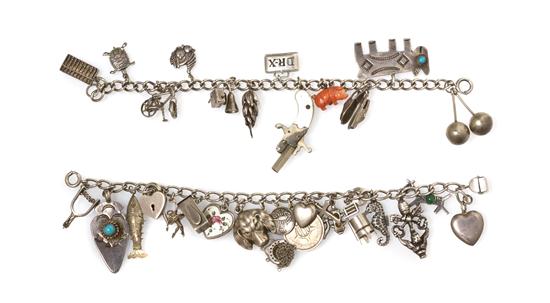 *A Group of Sterling Silver Charm