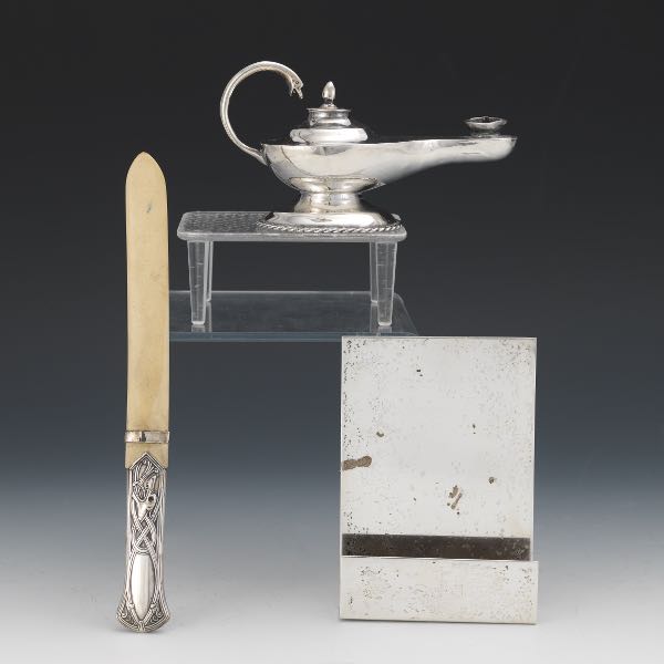 A GROUP OF STERLING SILVER DESK