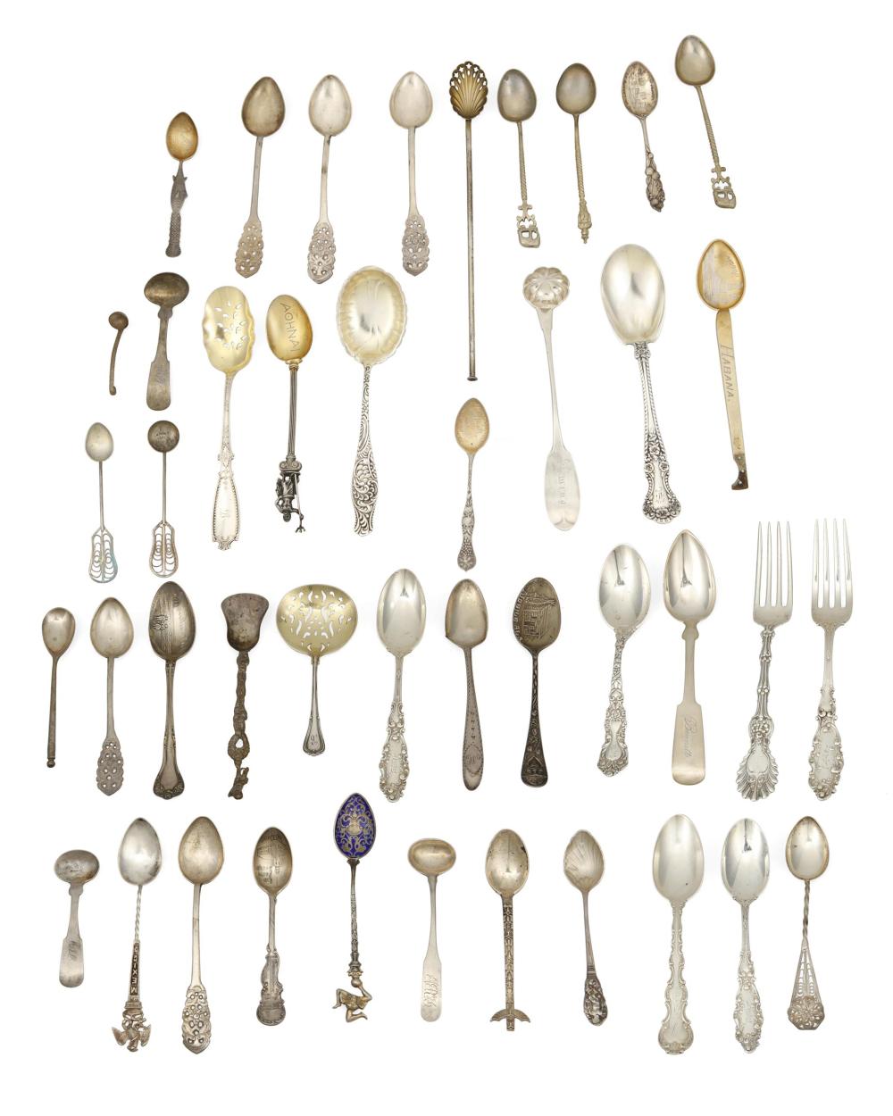 A GROUP OF STERLING SILVER