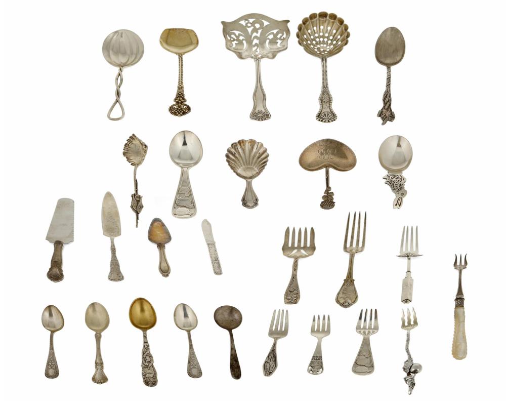 A GROUP OF STERLING SILVER