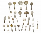 A GROUP OF STERLING SILVER FLA