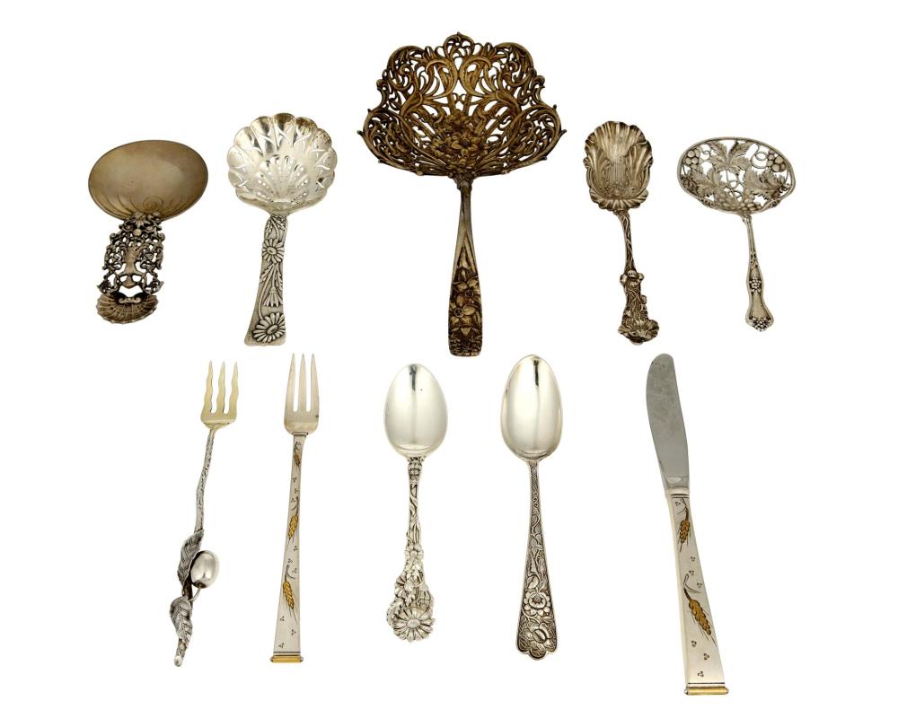 A GROUP OF STERLING SILVER