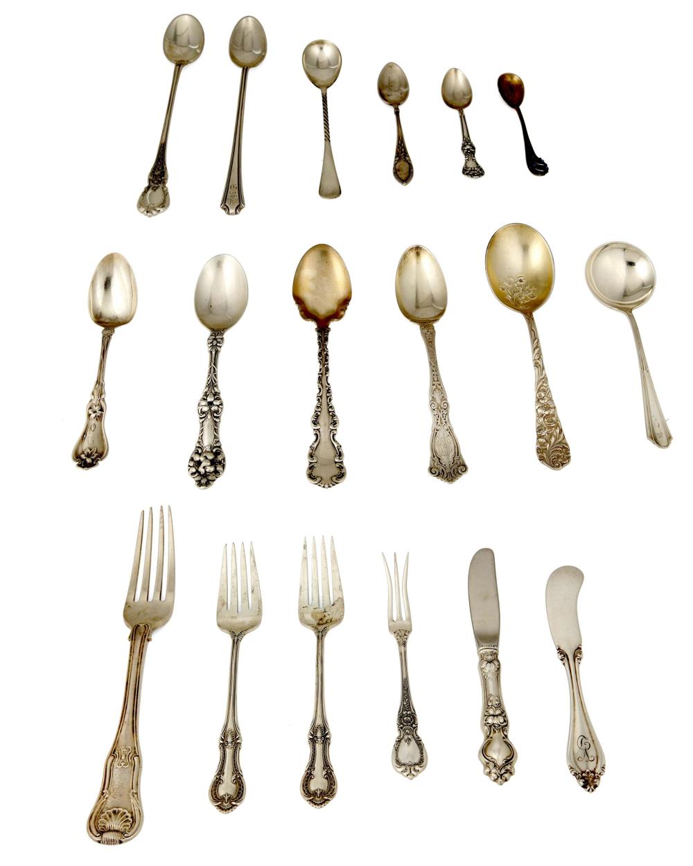 A GROUP OF STERLING SILVER