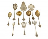 A GROUP OF STERLING SILVER FLA