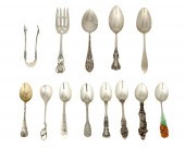 A GROUP OF STERLING SILVER FLA