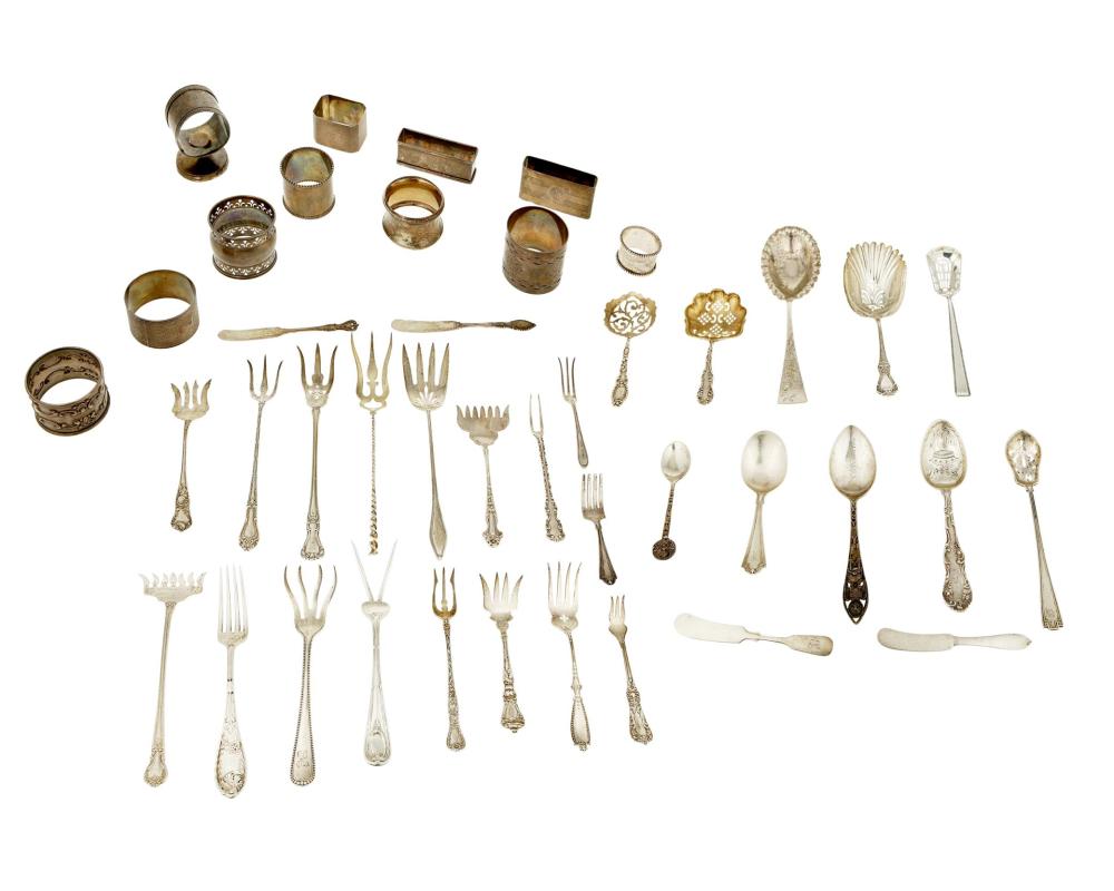 A GROUP OF STERLING SILVER