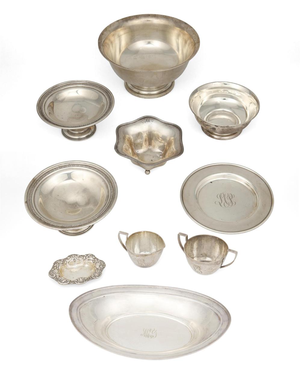 A GROUP OF STERLING SILVER