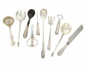 A GROUP OF STERLING SILVER FLA