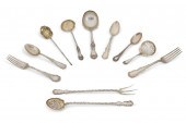 A GROUP OF STERLING SILVER FLA