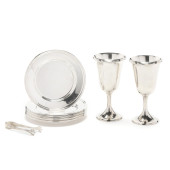 A GROUP OF STERLING SILVER TAB