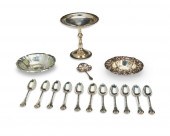 A GROUP OF STERLING SILVER TAB