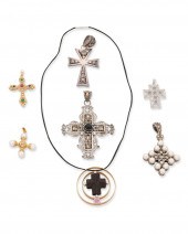 A GROUP OF STERLING SILVER AND