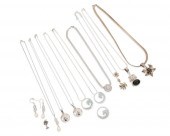 A GROUP OF STERLING SILVER JEW